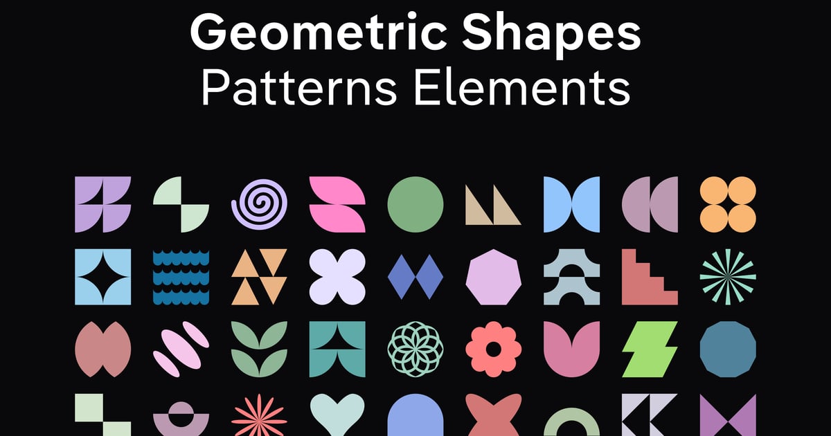 Geometric Shapes and Patterns Elements（990682）-技能树